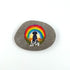 Rainbow Labrador Black Personalised Pebble
